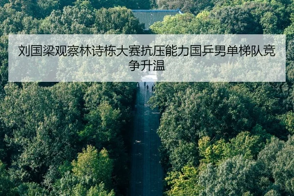刘国梁观察林诗栋大赛抗压能力国乒男单梯队竞争升温